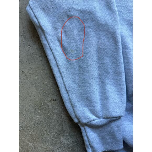 Vintage 90s 'Brittany' Dog Gray Sweatshirt Size Medium - Picture 7 of 7